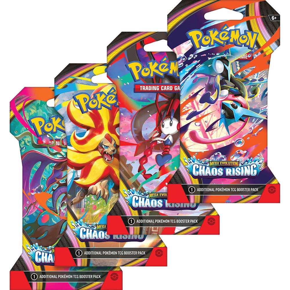 Pokémon TCG: Mega Evolution Chaos Rising Sleeved Booster Pack (Cartas en Inglés)