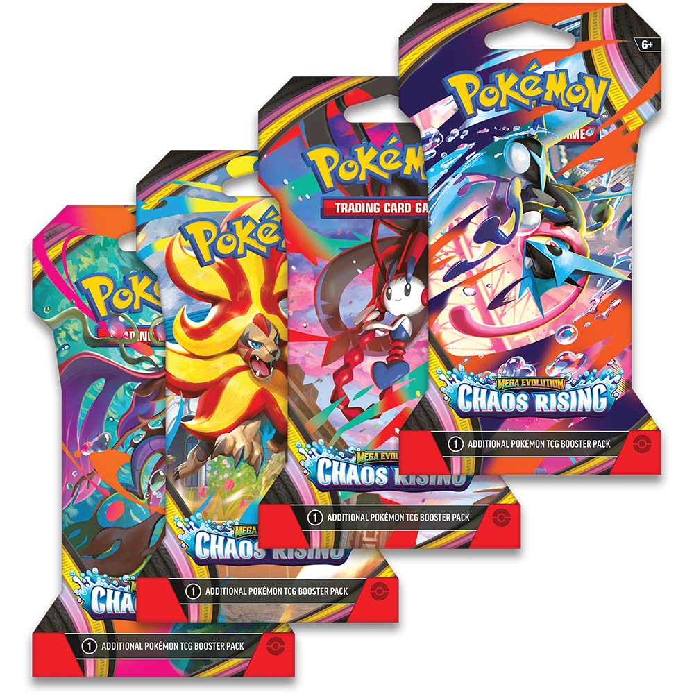 Pokémon TCG: Mega Evolution Chaos Rising - Sleeved Booster Pack (Cartas en Español)
