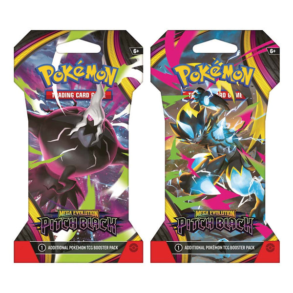 Pokémon TCG: Mega Evolution ME05 Pitch Black Sleeved Booster Pack (Cartas en Inglés)