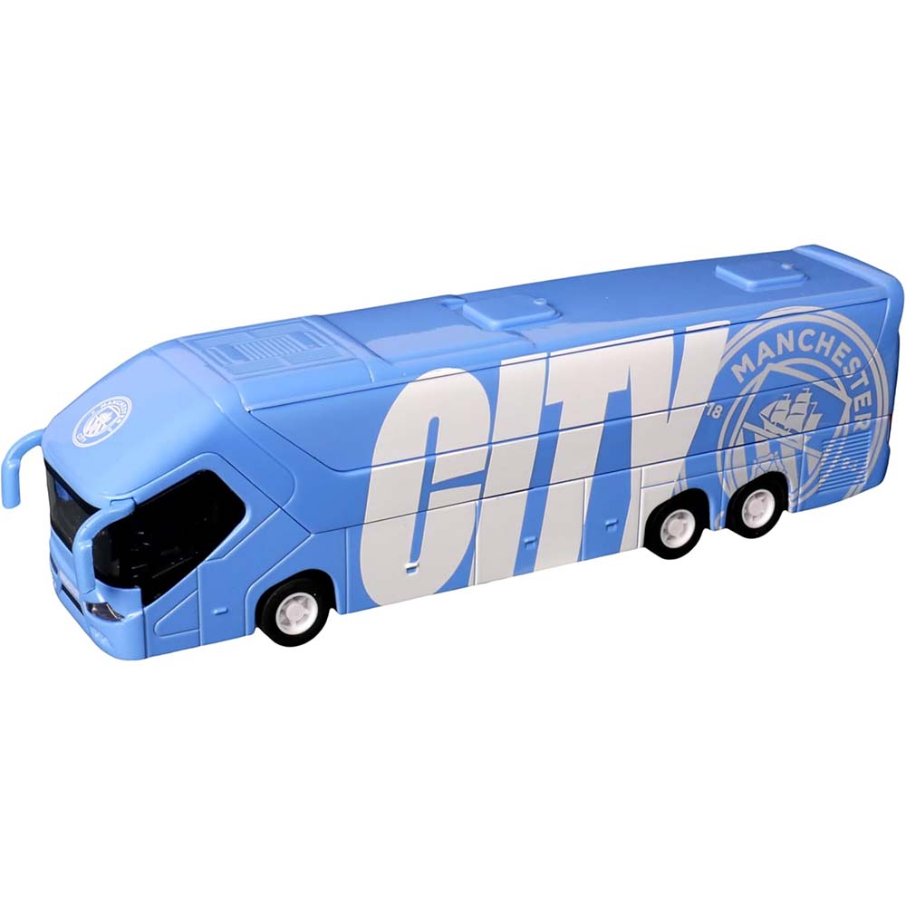 Manchester City FC Autobús Oficial del Equipo Miniatura de Colección 16270, vehículos de colección