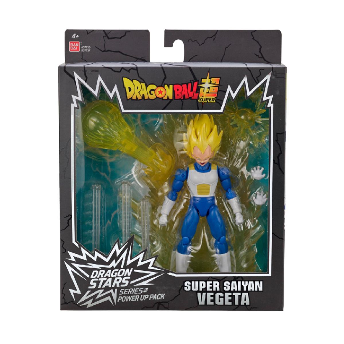 Dragon Ball Super – Super Saiyan Vegeta Dragon Stars Power Up Pack, figuras de acción