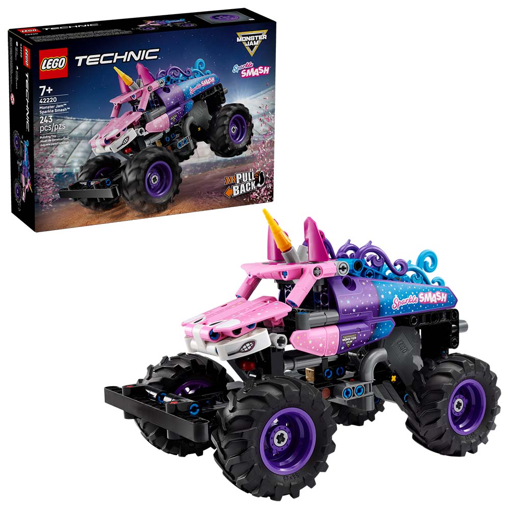 Lego Monster Jam™ Sparkle Smash™ con Motor de Carga Manual 42220