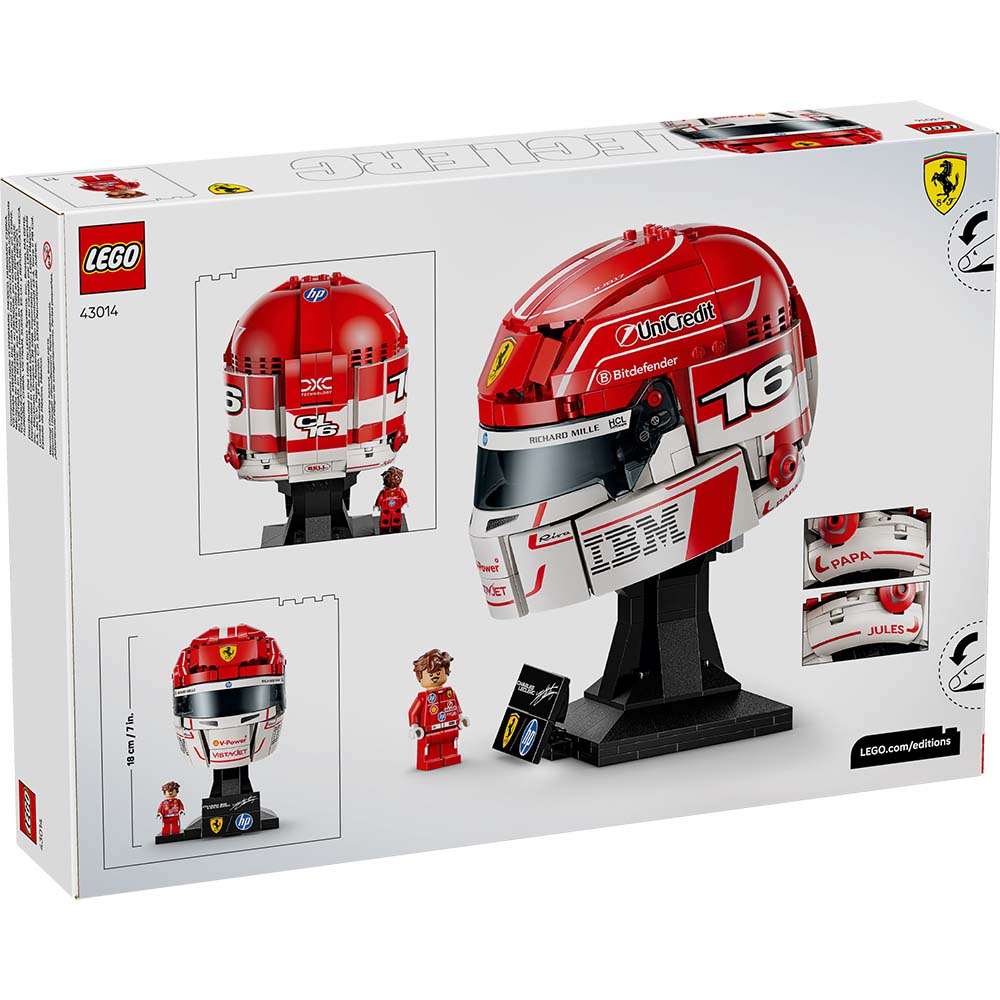 LEGO EDITIONS Scuderia Ferrari HP: Casco de Charles Leclerc 43014, sets de construcción