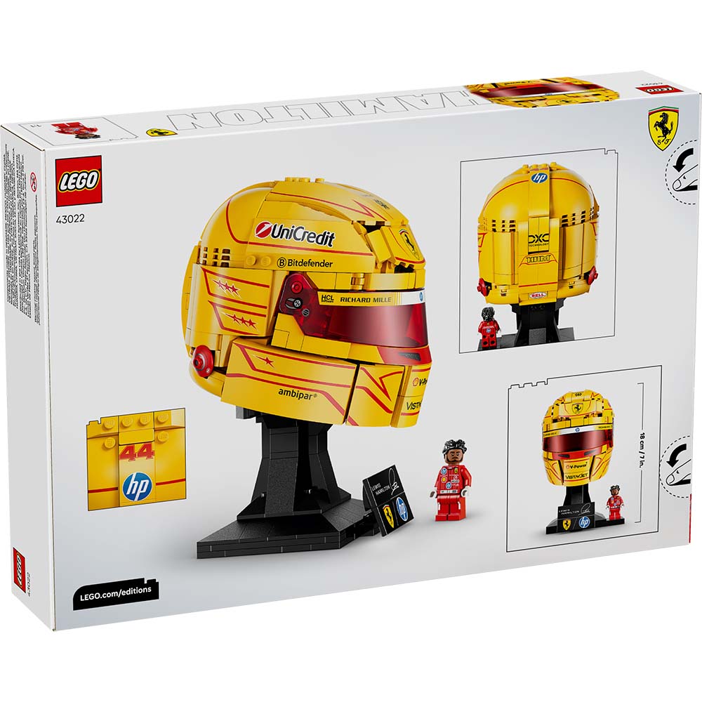 LEGO Editions Scuderia Ferrari HP: Casco de Lewis Hamilton 43022, sets de construcción