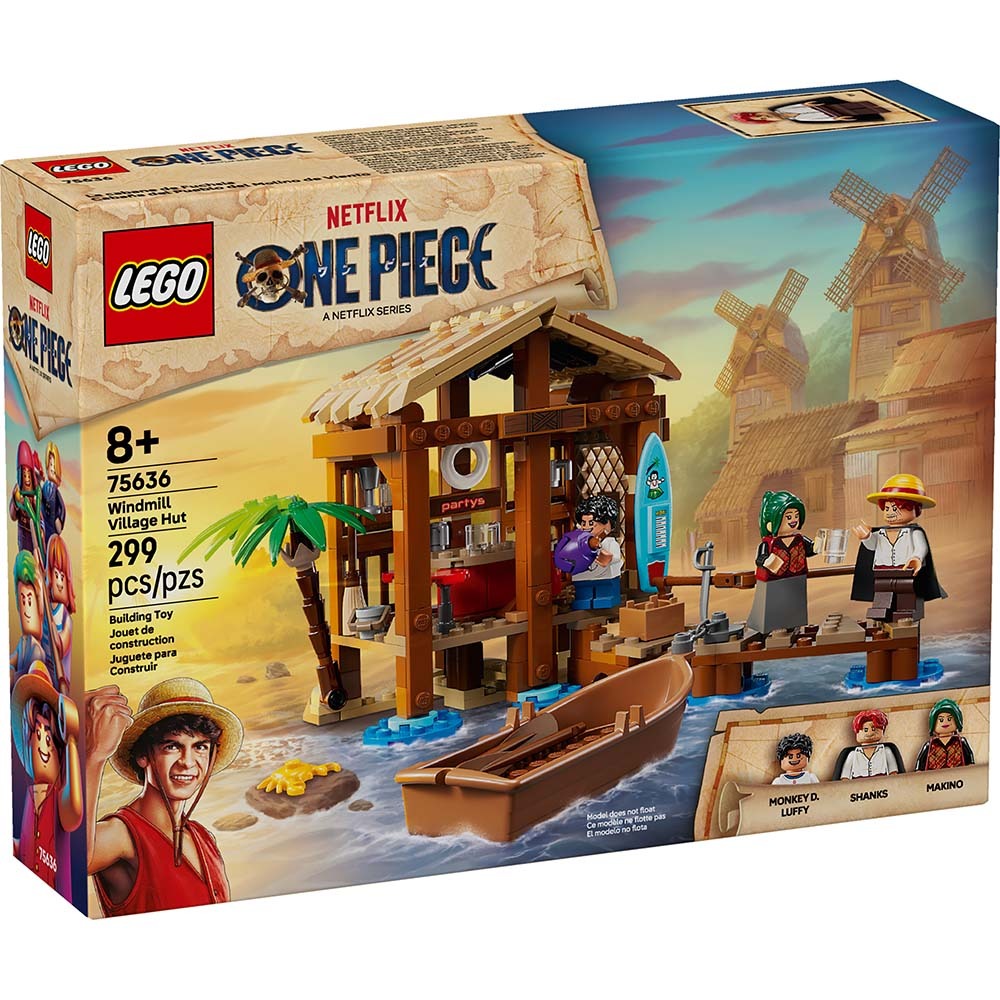 LEGO® ONE PIECE Cabaña del Pueblo del Molino de Viento 75636