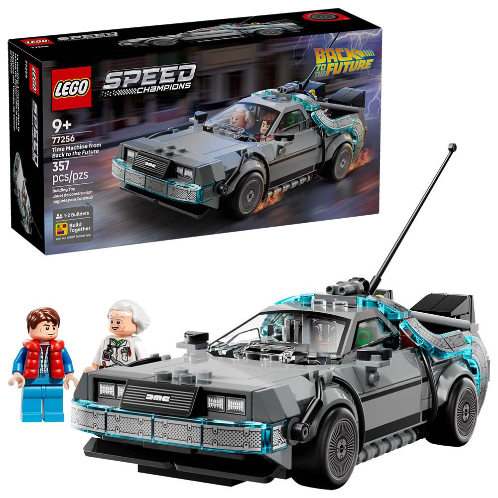 LEGO Speed Champions Máquina del Tiempo de Regreso al Futuro 77256, sets de construcción