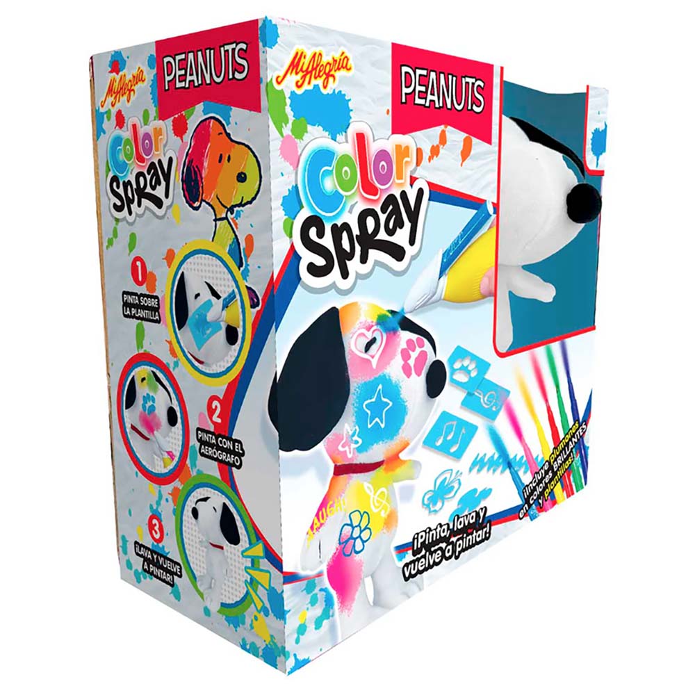 Peluche Snoopy Color Spray Mi Alegría, manualidades y creatividad