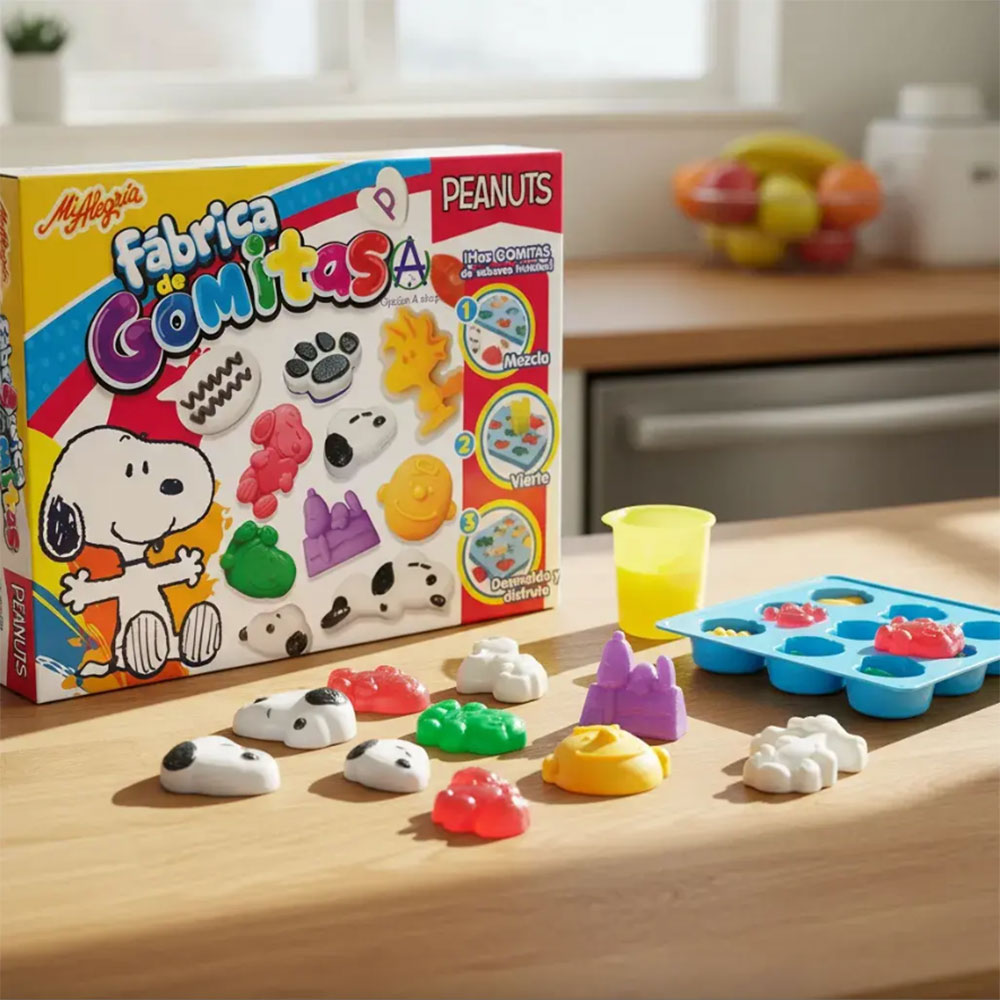 Mi Alegría Fábrica de Gomitas Snoopy, manualidades y creatividad