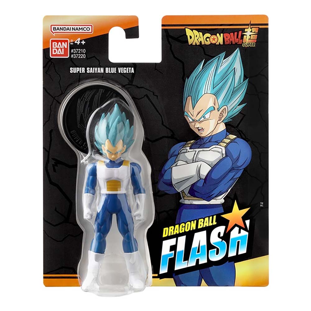 Dragon Ball Super Figura Flash 4" - Super Saiyan Blue Vegeta 37210 - Edad 4+