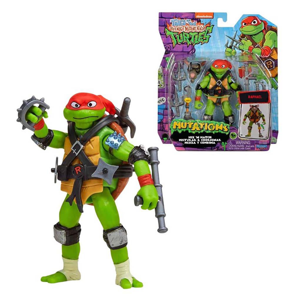 Tortugas Ninja Mutations - Raphael 89757, figuras de acción