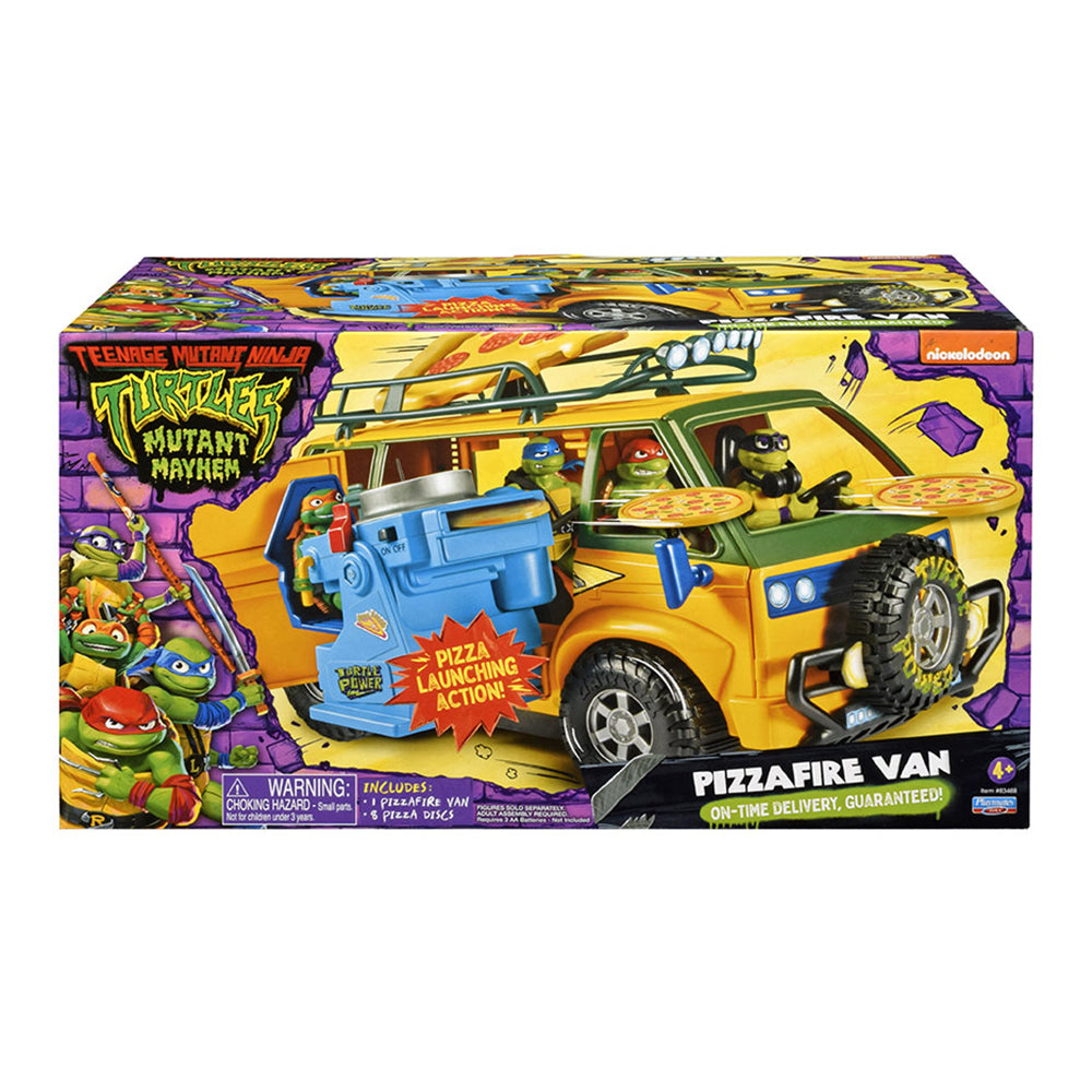 Van de Pizza con Lanzador Tortugas Ninja Caos Mutante 89761: Figura de acción - Edad 4+