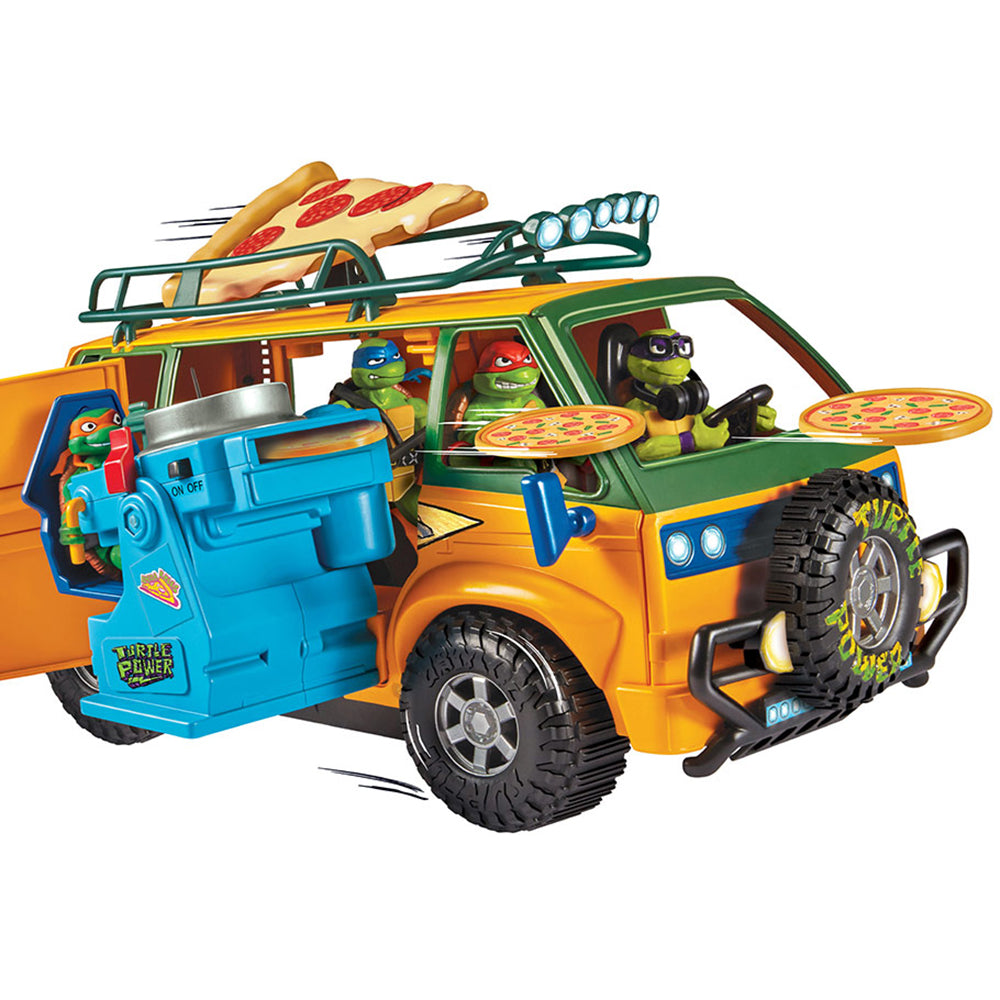 Van de Pizza con Lanzador Tortugas Ninja Caos Mutante 89761: Figura de acción - Edad 4+