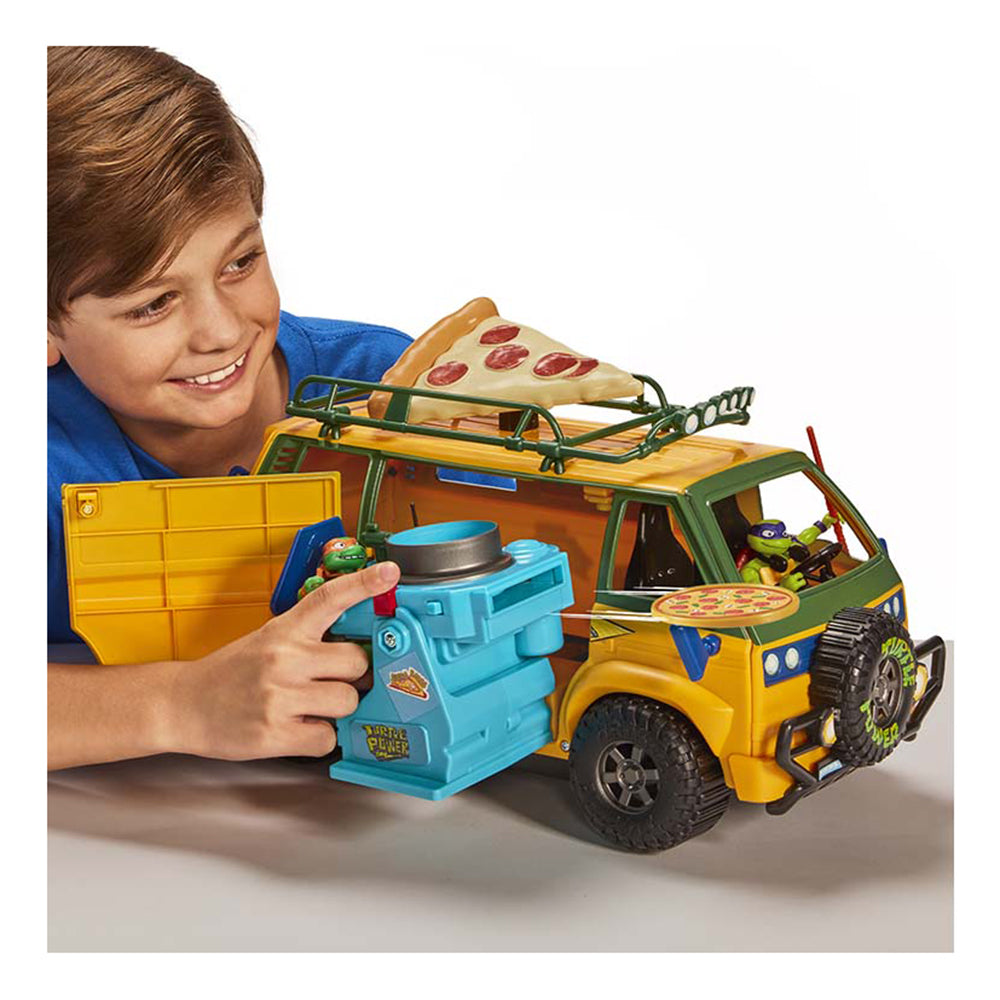Van de Pizza con Lanzador Tortugas Ninja Caos Mutante 89761: Figura de acción - Edad 4+
