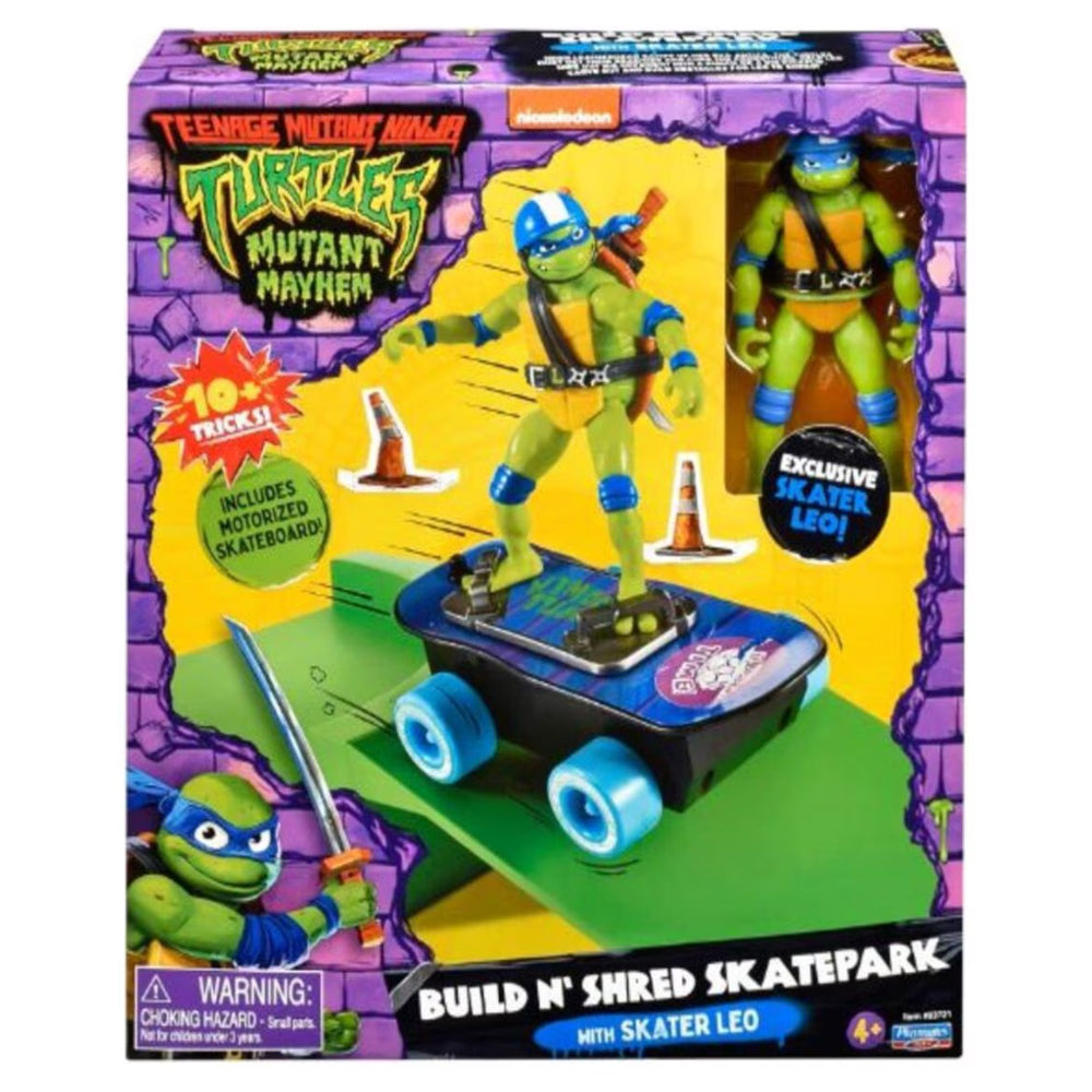 Tortugas Ninja Movie Leonardo con Patineta 90365: Figura de acción - Edad 4+
