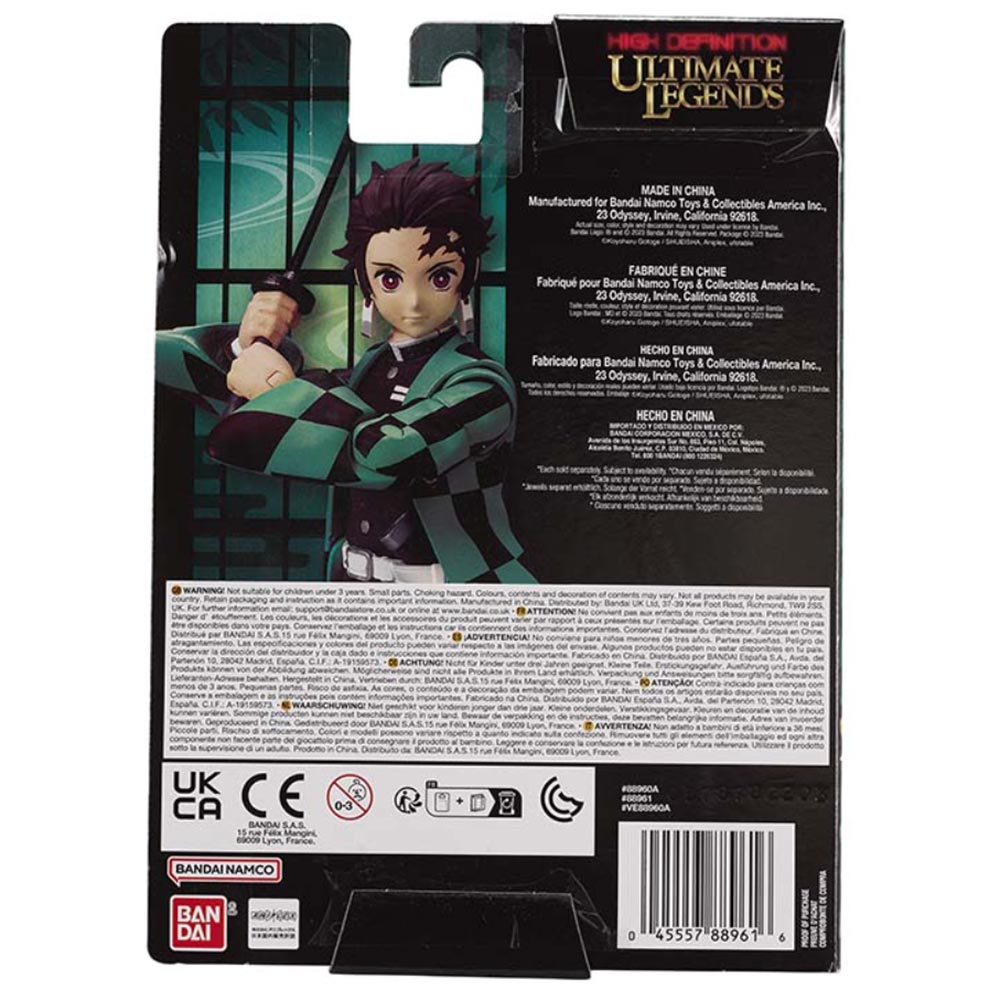 Demon Slayer HD Ultimate Legends Tanjiro Kamado 88960, figuras de colección