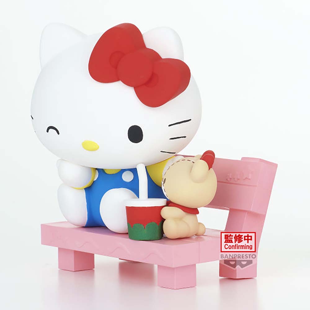 Banpresto - Sanrio Characters Nakayoshi Memories Hello Kitty & Cinnamoroll (A: Hello Kitty), figuras de colección