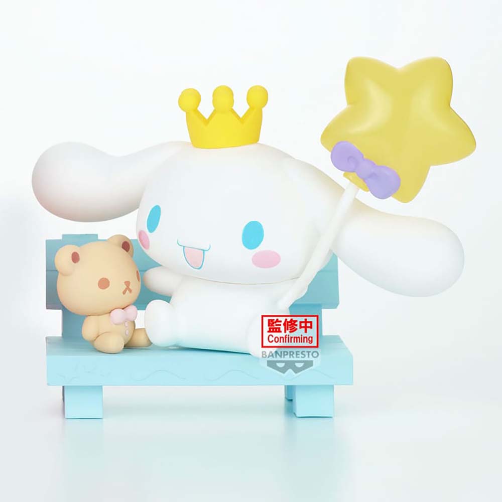 Banpresto - Sanrio Characters Nakayoshi Memories Hello Kitty & Cinnamoroll (B: Cinnamoroll), figuras de colección