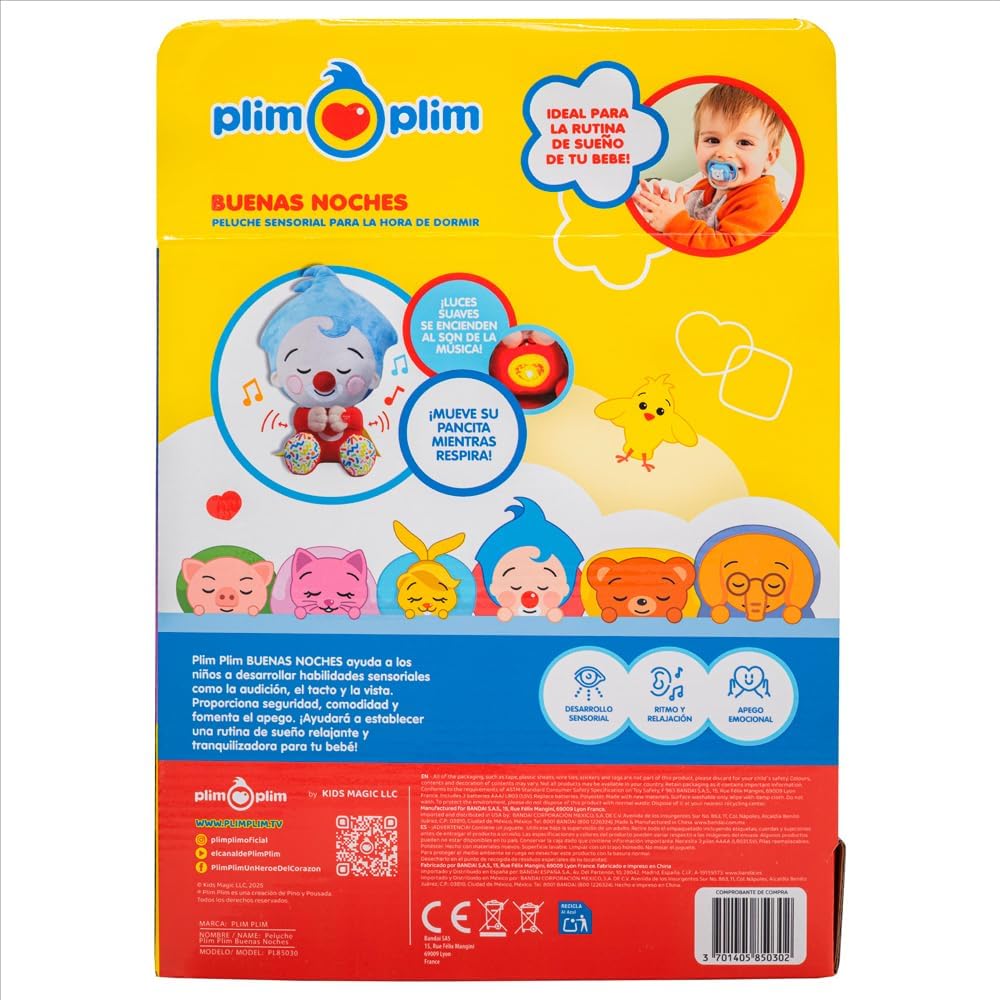 Plim Plim Buenas Noches – Peluche Interactivo, peluches