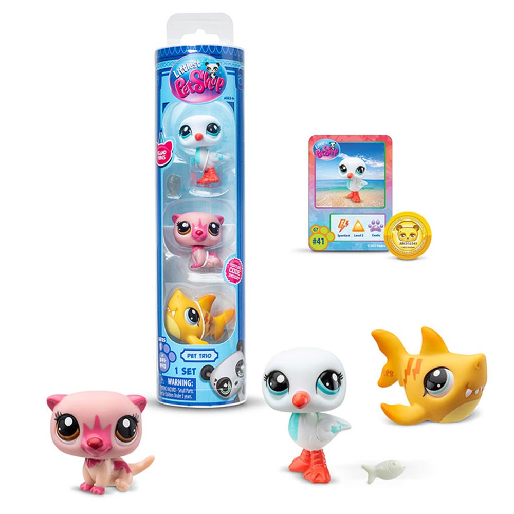 LITTLEST PET SHOP 3PACK TUBO EN CHAROLA WAVE 2 #3 32033