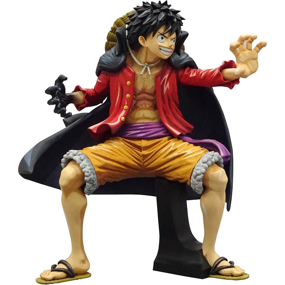 Banpresto - One Piece - Monkey D. Luffy Wanokuni [Dimensiones del Manga], Figura de Bandai Spirits King of Artist, figuras de
