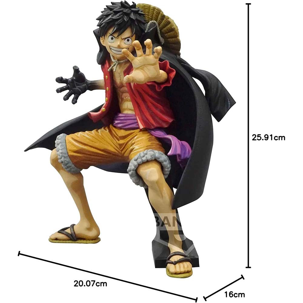 Banpresto - One Piece - Monkey D. Luffy Wanokuni [Dimensiones del Manga], Figura de Bandai Spirits King of Artist, figuras de