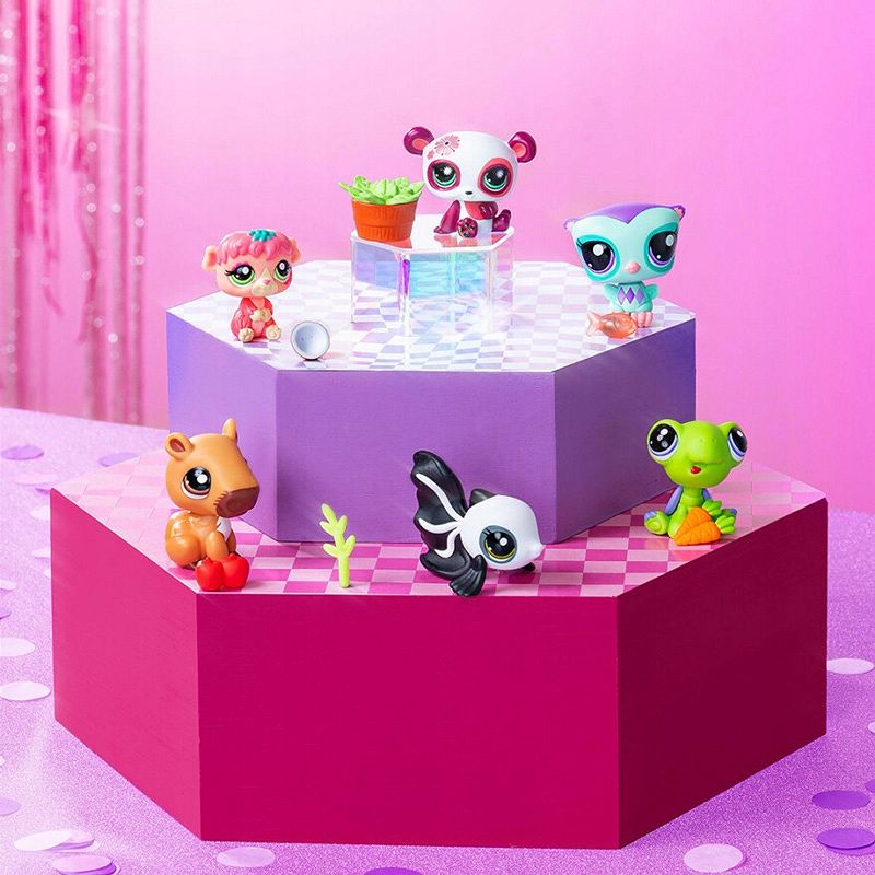Littlest Pet Shop serie 3 Mascota #135 Labrador 32097, figuras de animales