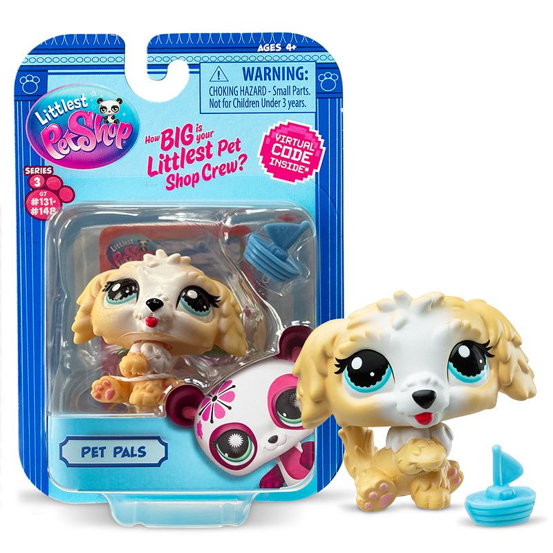 Littlest Pet Shop serie 3 Mascota #135 Labrador 32097, figuras de animales
