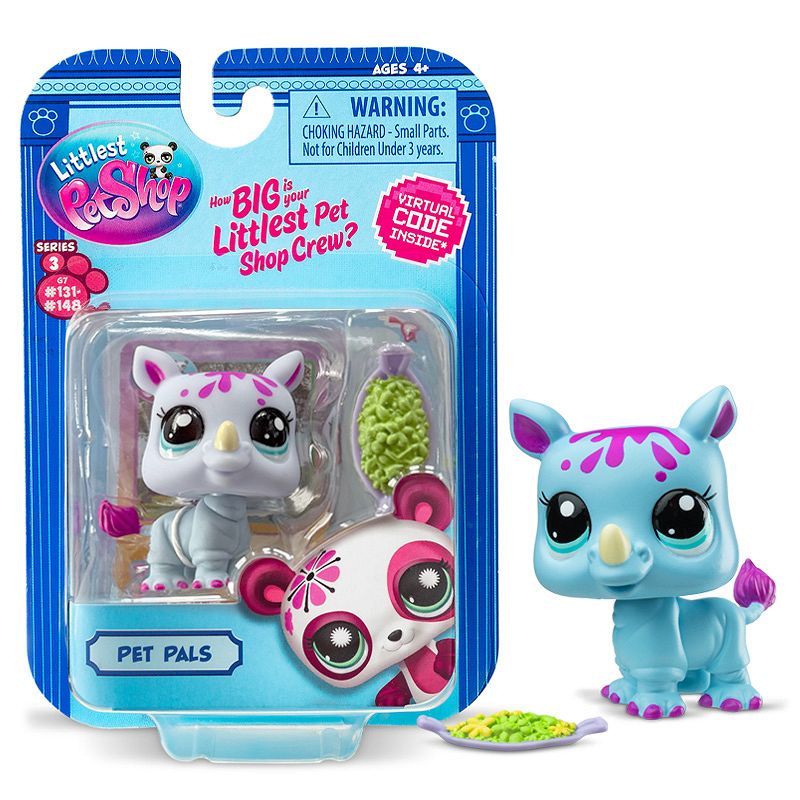Littlest Pet Shop Serie 3 Mascota #141 Rinoceronte 32097