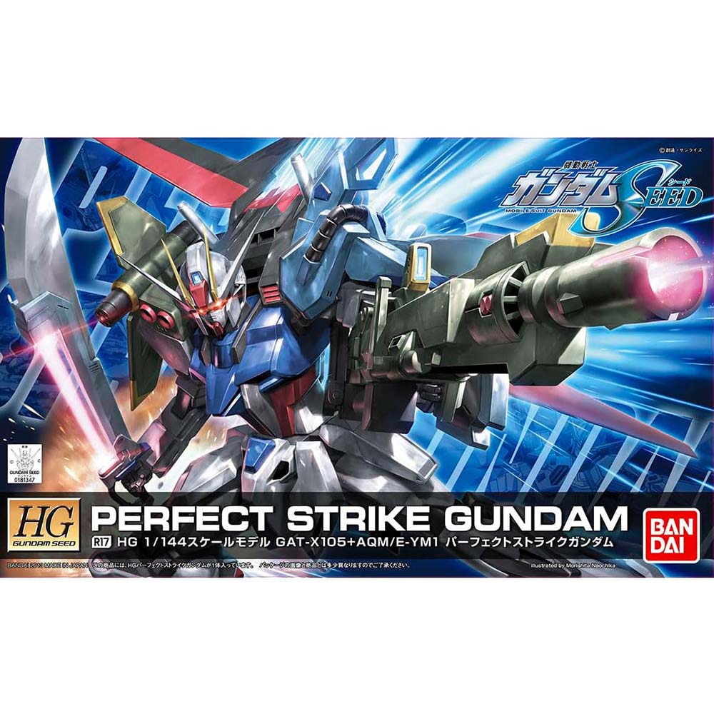 Bandai Hobby R17 Perfect Strike High Grade Remaster 1/144 Gundam Seed, modelos para armar