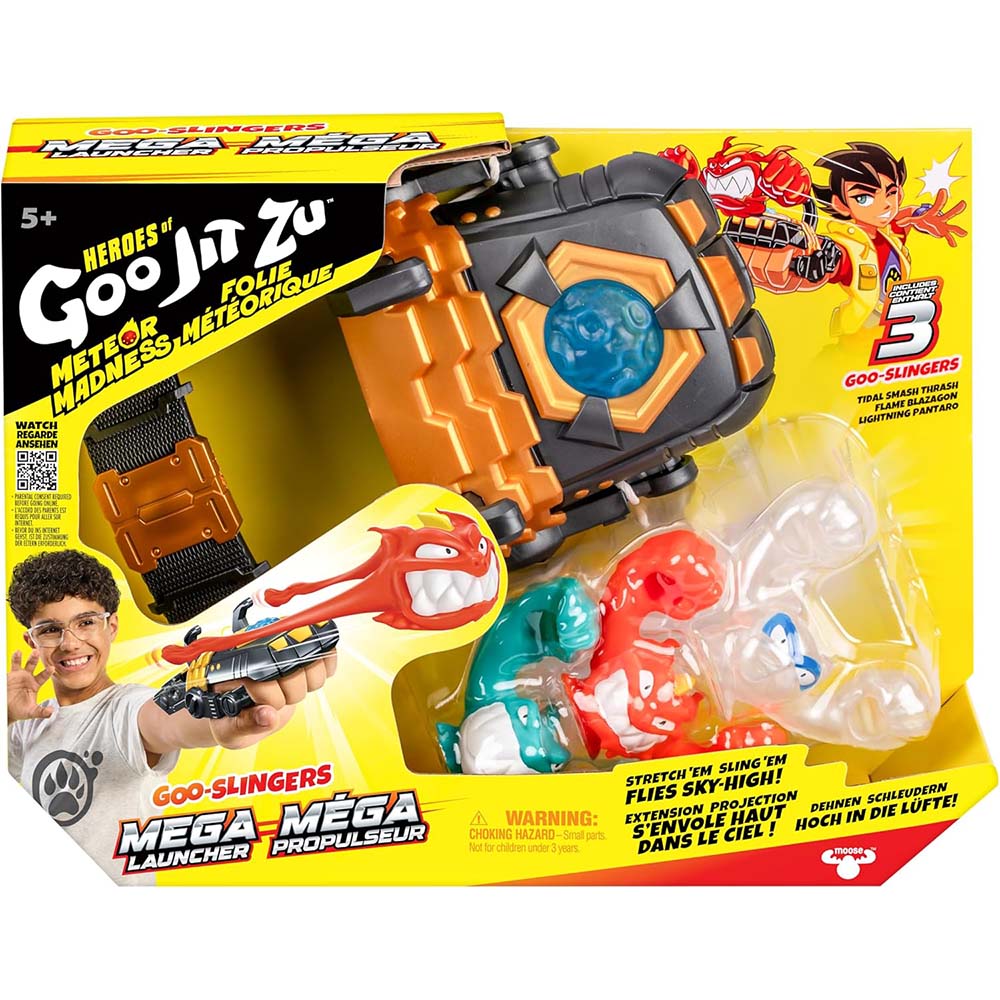 Goo JIT Zu Meteor Madness Goo Slingers Mega Lanzador 15079, accesorios para figuras