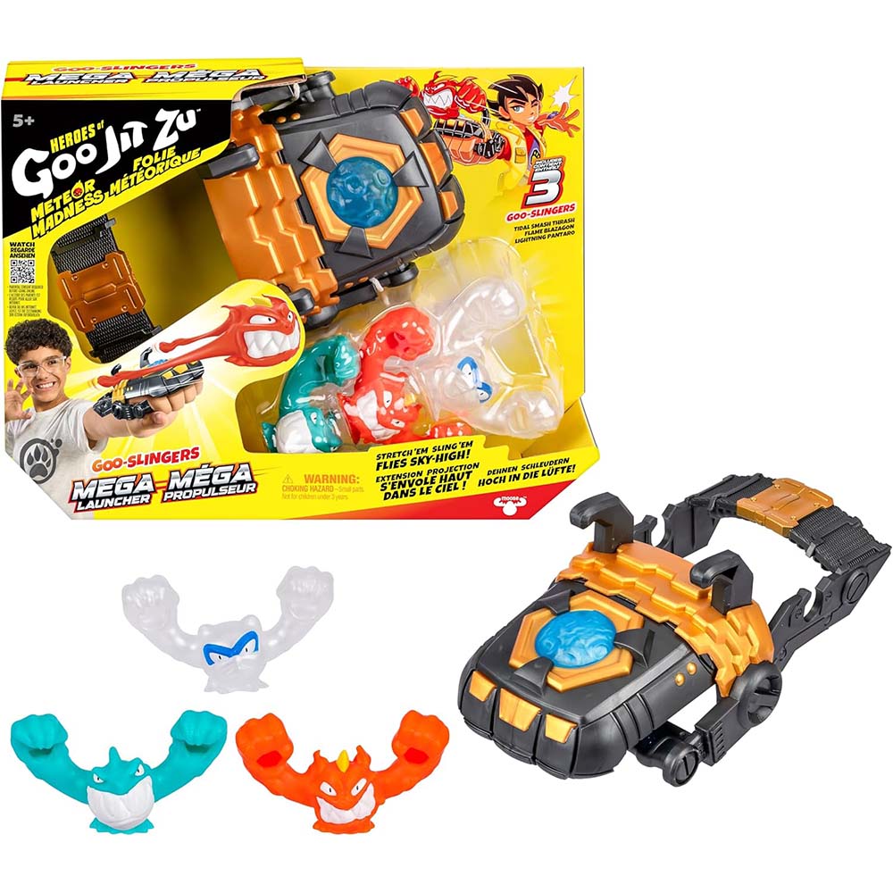Goo JIT Zu Meteor Madness Goo Slingers Mega Lanzador 15079, accesorios para figuras