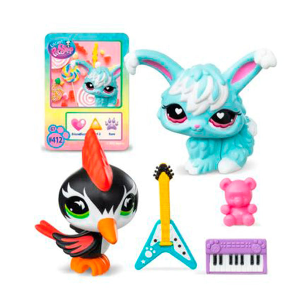 Littlest Pet Shop Pet Pairs Series 5 - Pájaro Carpintero & Conejo 32121