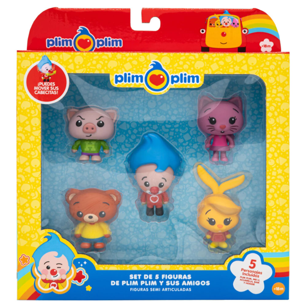 Plim Plim y sus Amigos Pack de 5 Figuras 85043