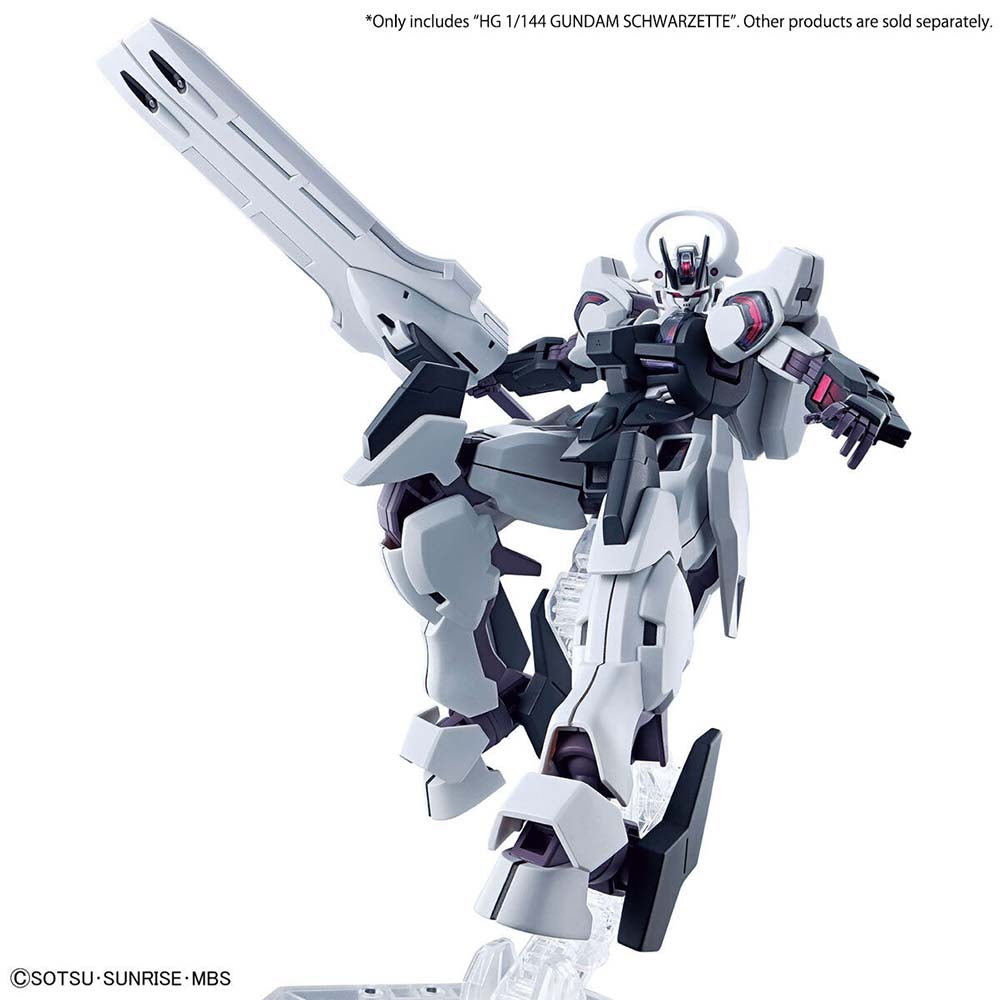 Bandai HG 1/144 Mobile Suit Gundam The Witch from Mercury 25 Gundam Schwarzette – Model Kit Gunpla, modelos para armar