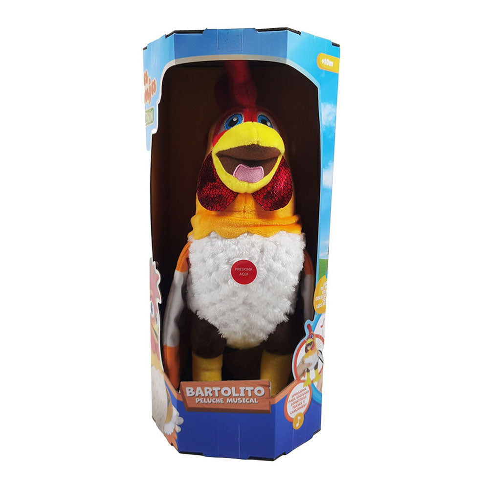 La Granja de Zenón: Peluche Musical Bartolito de 30 cm con Canciones y Frases - Edad 3+