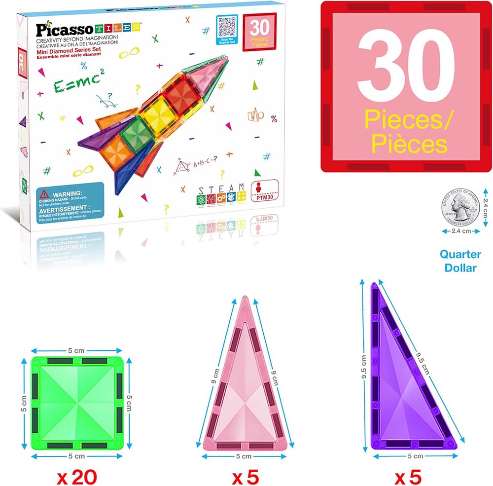 Magnetic 30 Pc Mini Tile