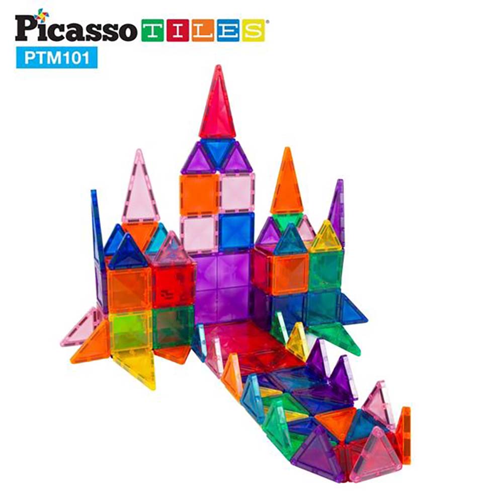 PicassoTiles Set de Bloques Magnéticos de Construcción Educativa, sets de construcción