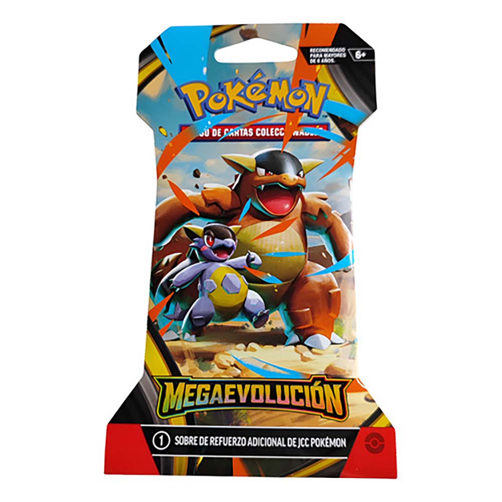 Pokémon TCG: Sobre de Refuerzo Mega Evolución Kangaskhan – Versión en Español