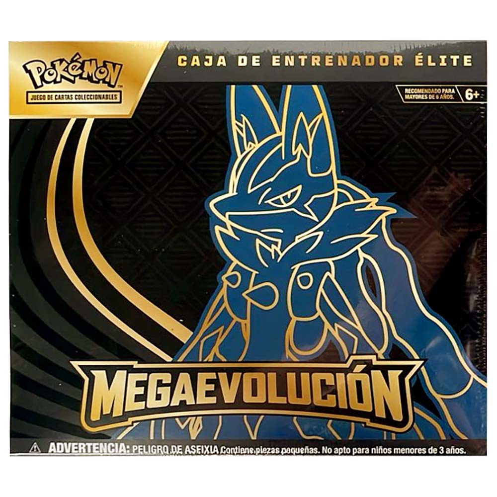 Pokémon TCG: Caja de Entrenador Élite Mega Evolución Lucario – Versión en Español