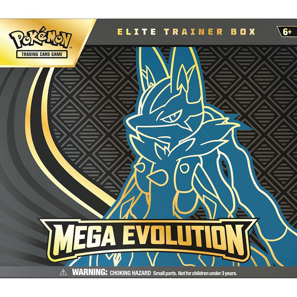 Pokémon TCG: Caja de Entrenador Élite Mega Evolución Lucario – Versión en Español