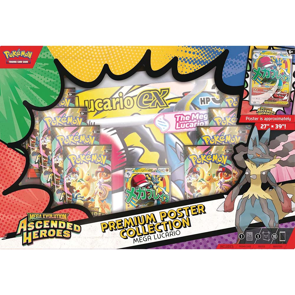 Pokémon TCG: Mega Evolution Ascended Heroes - Premium Poster Collection Mega Lucario
