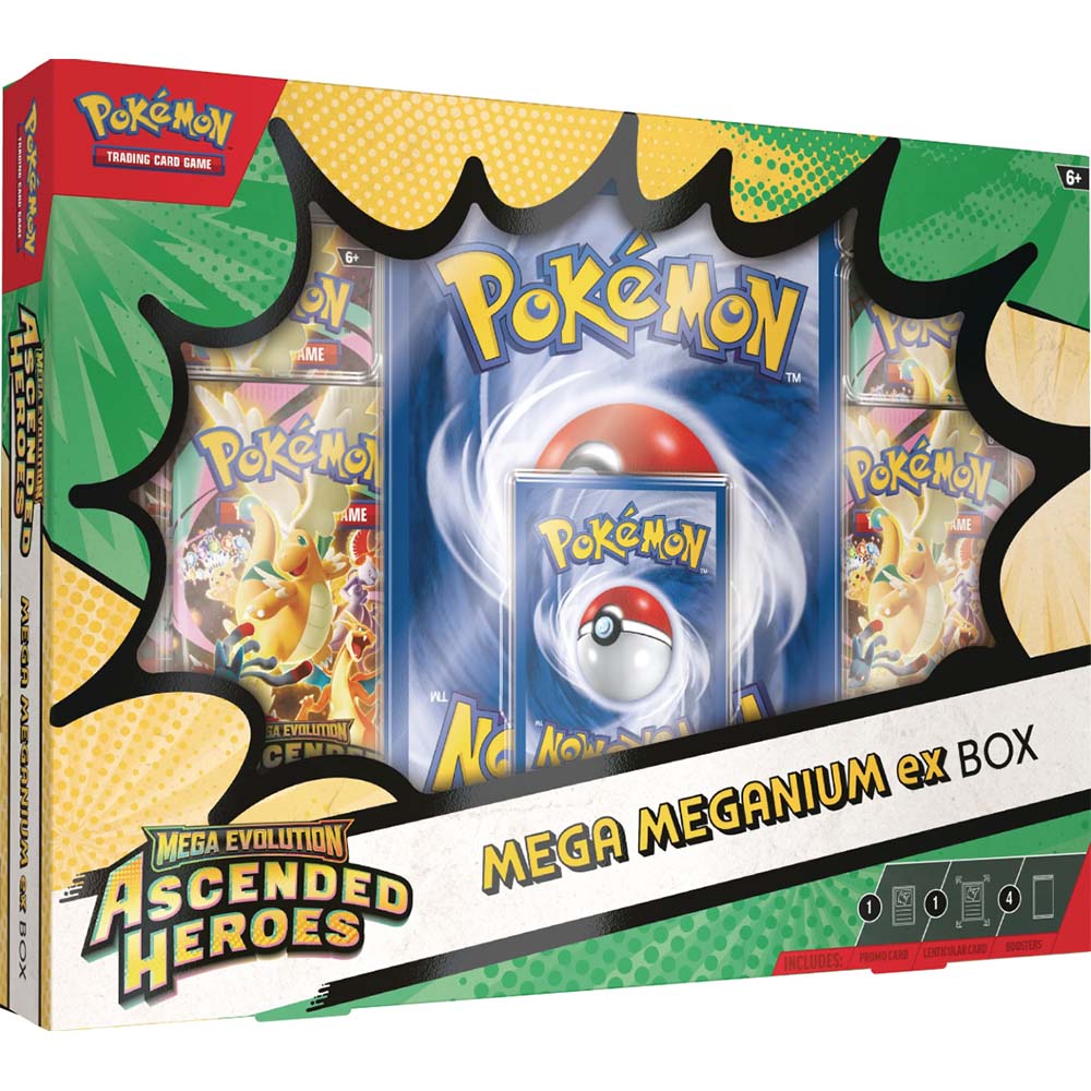 PokemonTCG: Mega Evolution Ascended Heroes - Mega Meganium ex Box en Ingles