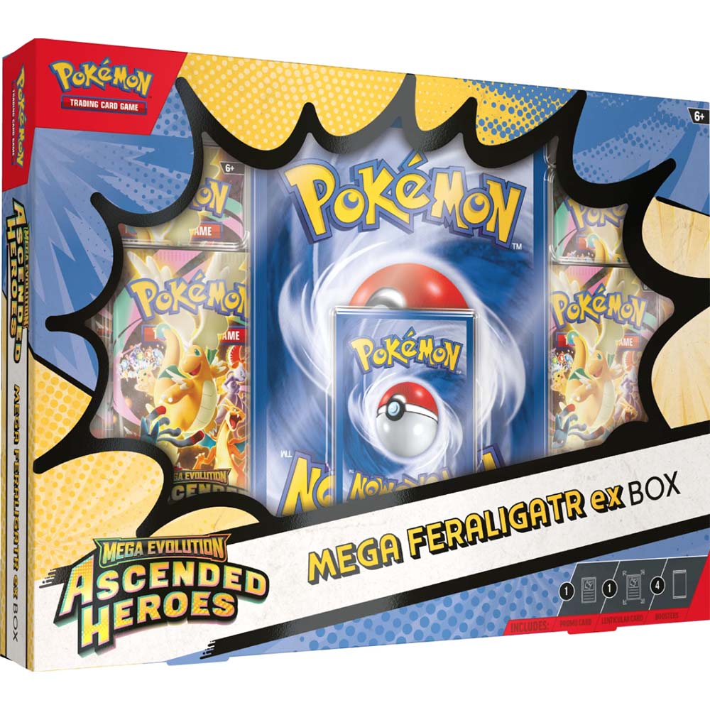 PokemonTCG: Mega Evolution Ascended Heroes - Mega Feraligatr ex Box en Ingles