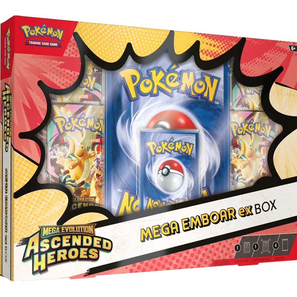 PokemonTCG: Mega Evolution Ascended Heroes - Mega Emboar ex Box en Ingles