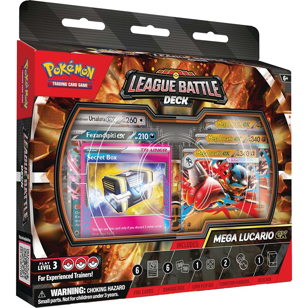 Pokémon TCG: Mega Lucario EX League Battle Deck 2026 (Cartas en Inglés)
