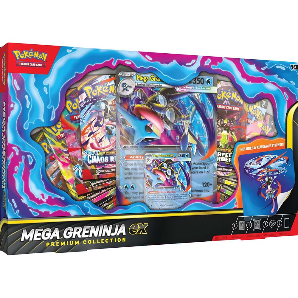 Pokémon TCG: Mega Greninja Ex Premium Collection (Cartas en Inglés