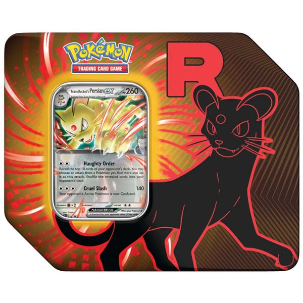 Pokémon TCG: Team Rocket’s Persian ex Tin (Cartas en Español)