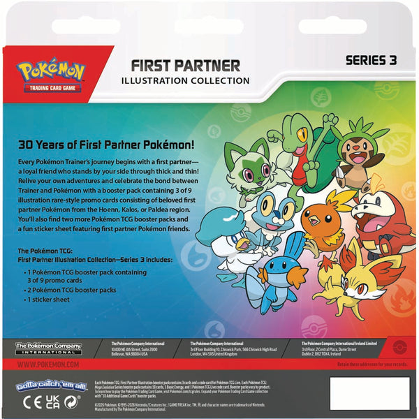 Pokémon TCG: First Partner Illustration Collection – Series 3 (Cartas en Inglés)