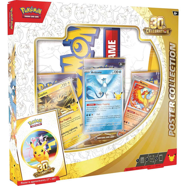 Pokémon TCG: 30th Celebration – Poster Collection (Cartas en Inglés)