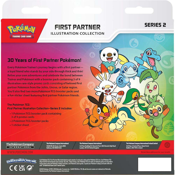 Pokémon TCG: First Partner Illustration Collection – Series 2 (Cartas en Inglés)